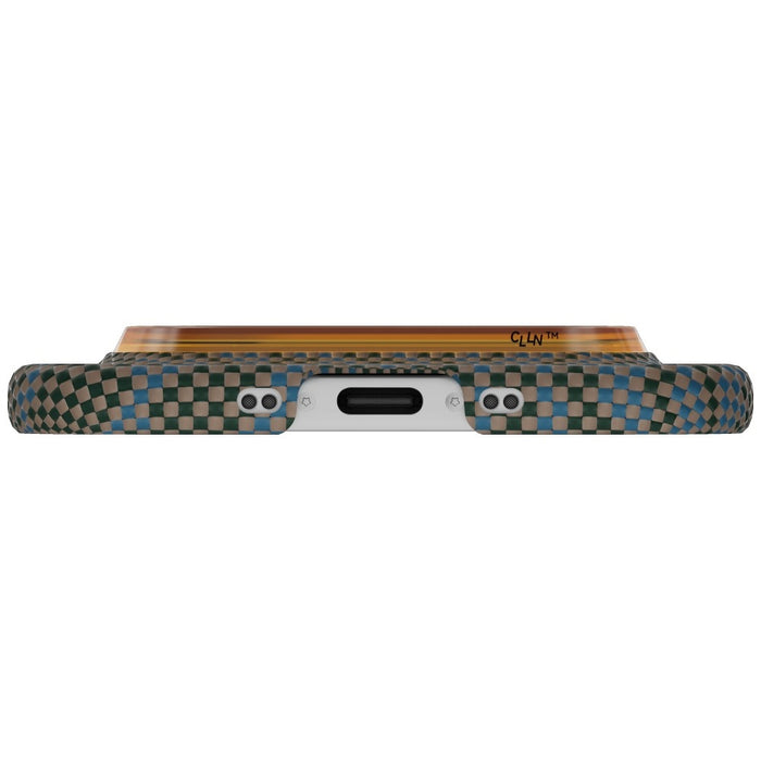 Твърд калъф PITAKA Edge Case Breath of Veins за iPhone Air, тъмнозелен