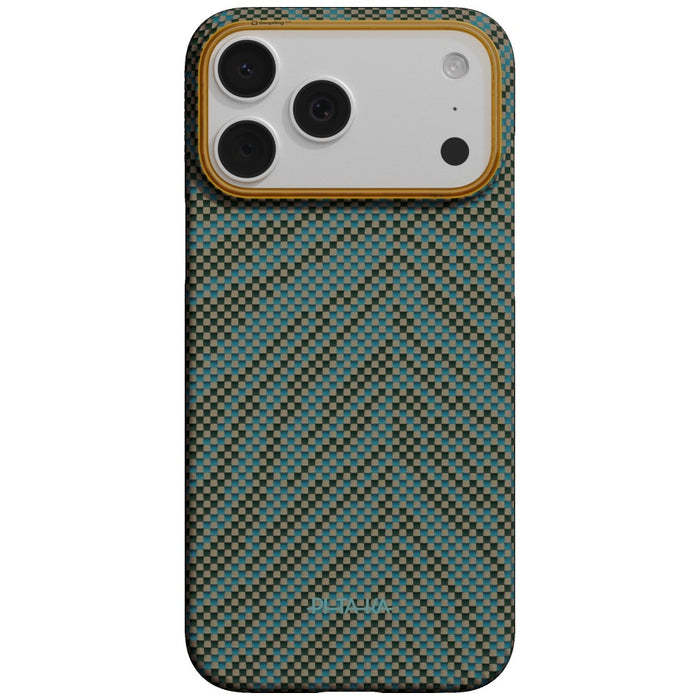 Калъф PITAKA Edge Case Breath of Veins за iPhone 17 Pro Max, dive green