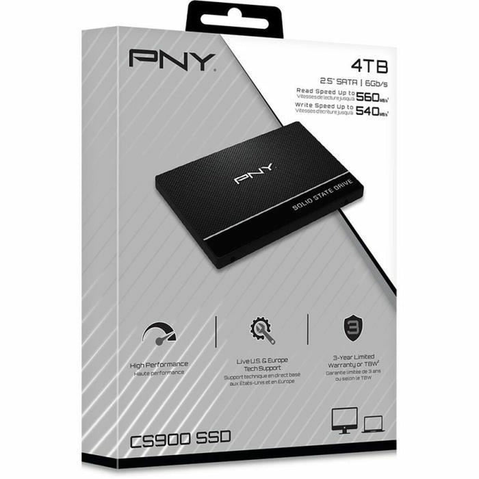 Твърд диск PNY SSD7CS900-4TB-RB 2,5" 4 TB SSD