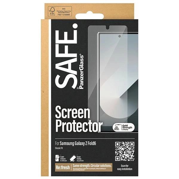 SAFE by PanzerGlass закалено стъкло за Samsung Galaxy Z Fold 6