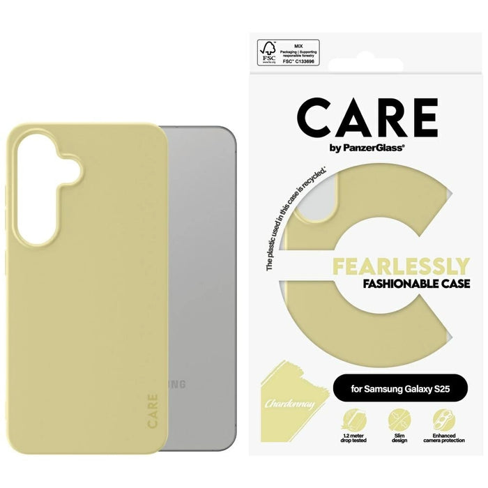 CARE by PanzerGlass Fashion Case за Samsung Galaxy S25 - Жълт