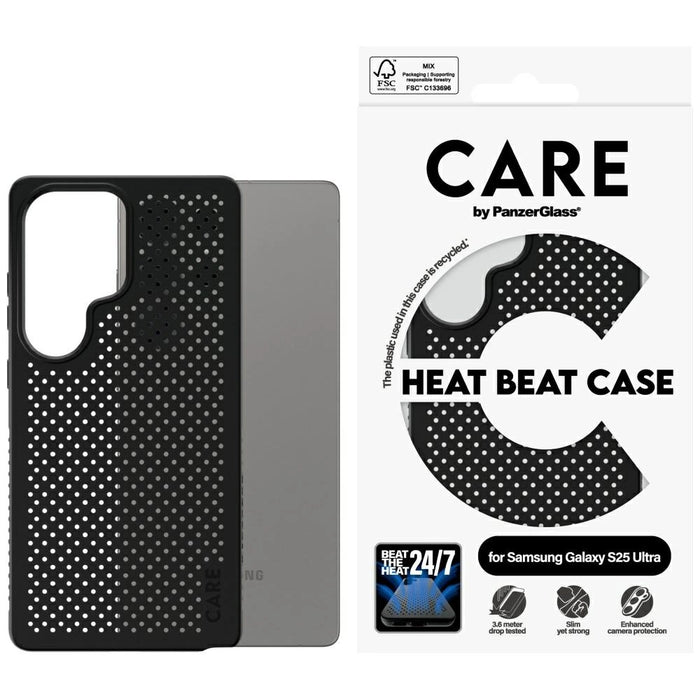CARE by PanzerGlass Feature Heat Beat Case за Samsung Galaxy S25 Ultra - черен