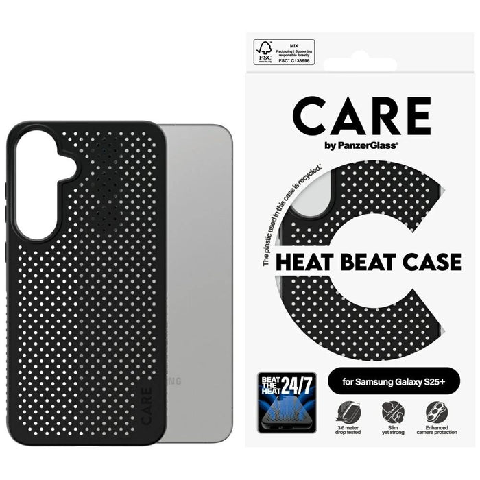 CARE by PanzerGlass Feature Heat Beat Case за Samsung Galaxy S25+ - черен