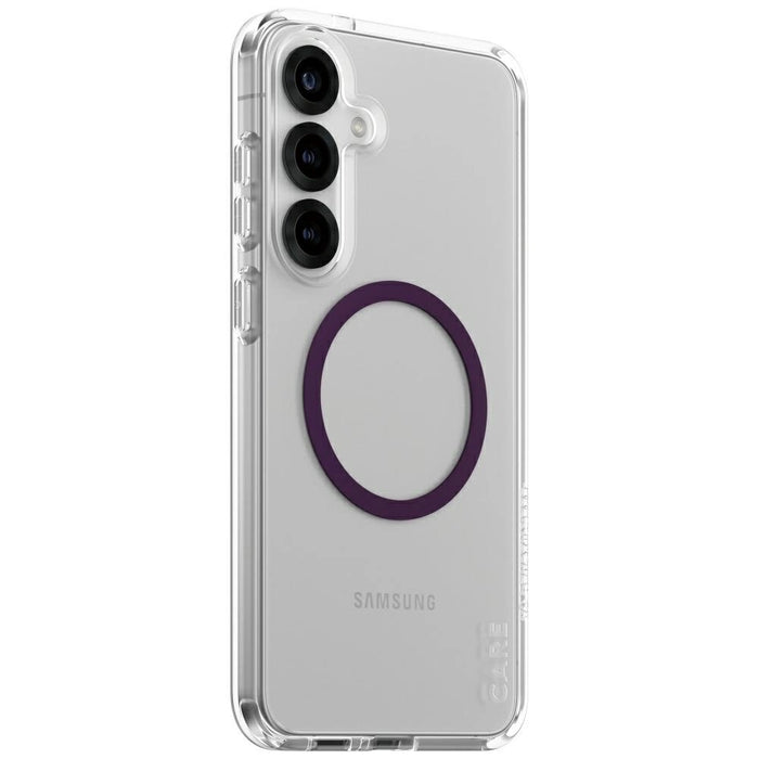 CARE by PanzerGlass Flagship Urban Combat Purple QI калъф за Samsung Galaxy S25+ - прозрачен