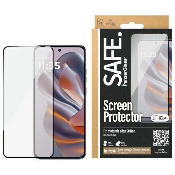 SAFE от PanzerGlass Ultra-Wide Fit Tempered Glass за Motorola Edge 50 Neo