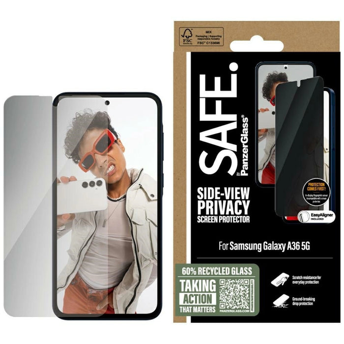 SAFE от PanzerGlass Ultra-Wide Fit Privacy Glass за Samsung Galaxy A36 5G