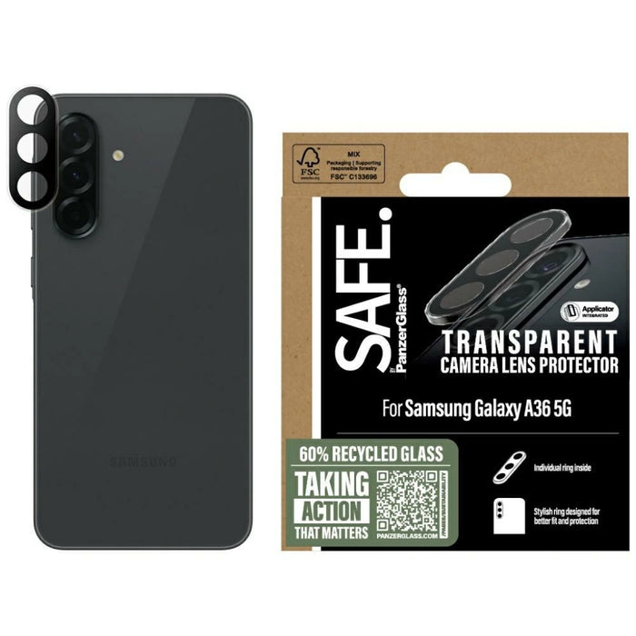 SAFE от PanzerGlass Rings Протектор за обектив за Samsung Galaxy A36 5G - Прозрачен