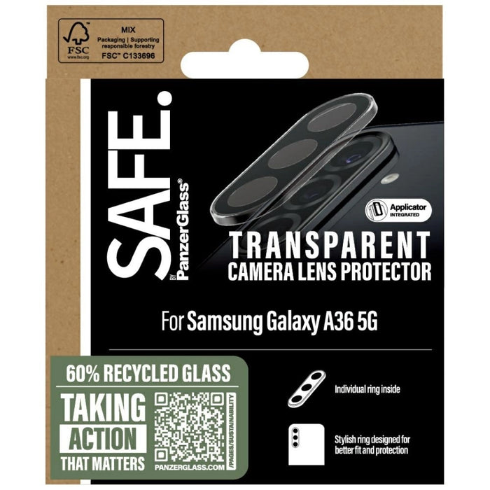 SAFE от PanzerGlass Rings Протектор за обектив за Samsung Galaxy A36 5G - Прозрачен
