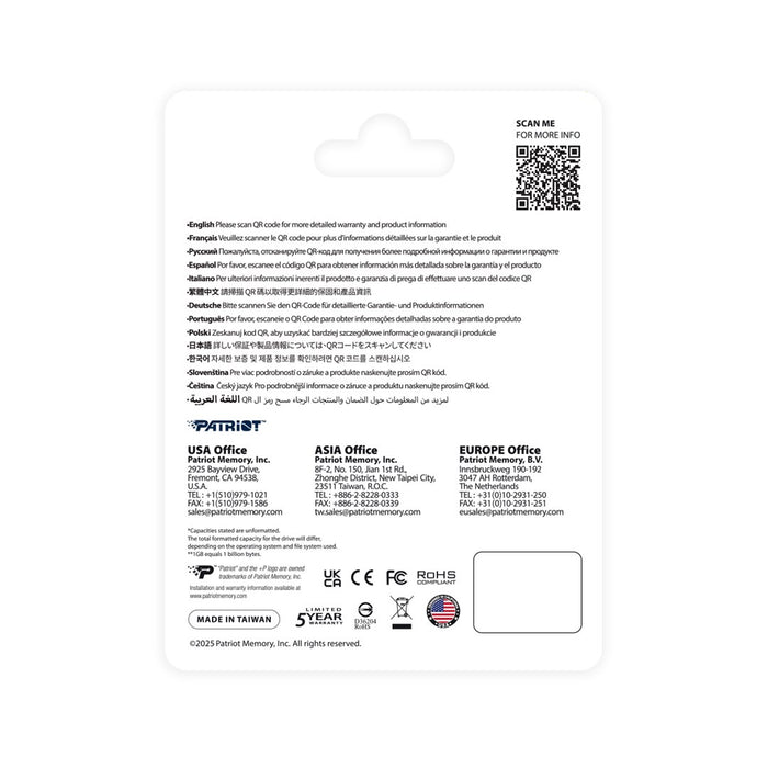 SSD Patriot Viper P410 M.2 PCI-Ex4 NVMe 1.4 500GB