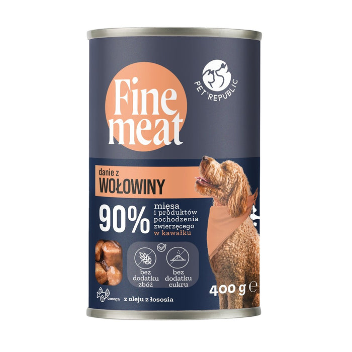 PET REPUBLIC Fine Meat Beef dish - мокра храна за кучета - 400гр