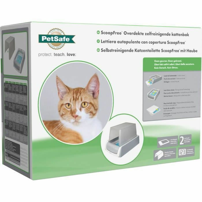 Пясъчник за Котки PetSafe Самопочистване 15 x 70 x 48,5 cm Бял Пластмаса