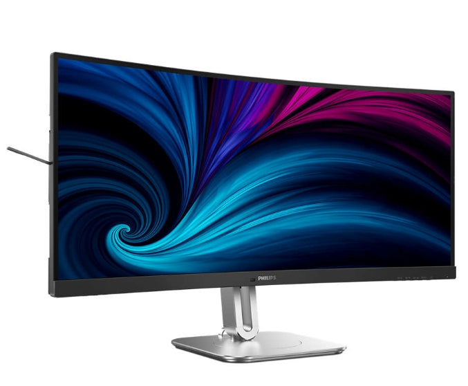 Philips, 34B2U5600C, 34" извит, 1500R VA, WLED, 3440x1440@120Hz, 4ms GtG, 300cd m/2, 4000:1, 50M:1 SC, Adaptive Sync, FlickerFree, Eyesafe, 5Wx2, Tilt, Height Adjust, Въртящ се, 2xHDMI, DP, USB хъб