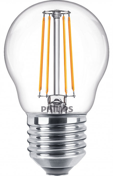 Крушка Philips Core LED 4.3 = 40W 827/P45 E27 сфера прозрачна