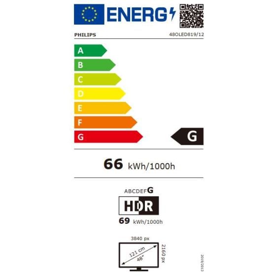 Телевизор PHILIPS 48OLED819/12, 48"(121 см), OLED 4K Ultra HD, Ambilight TV, Google TV™