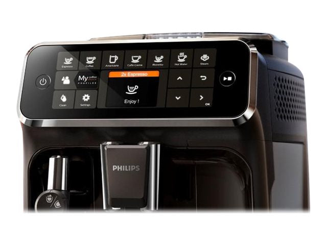 Напълно автоматична еспресо машина PHILIPS 4300 серия 5 напитки, интуитивен сензорен дисплей