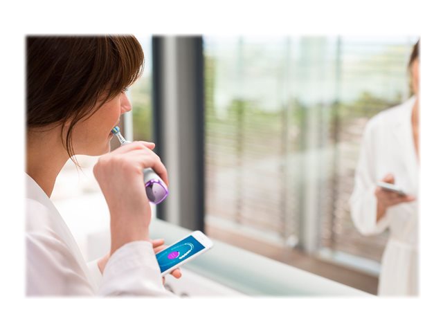 PHILIPS Електрическа четка за зъби DiamondClean Smart сензор за налягане зареждане стъкло бяло