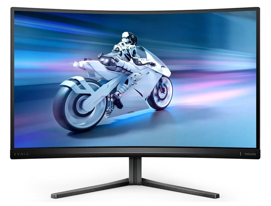 Philips Evnia 27M2C5500W, 27" Curved 1000R, Fast VA, WLED, 2560x1440@240Hz, 1ms GtG, 0.5ms MPRT, 400cd m/2, 3000:1, Mega Infinity DCR, Adaptive Sync, FlickerFree, LowBlue Mode, Tilt, Регулиране на височината, завъртане, 2xHDMI, 2xDP, USB хъб