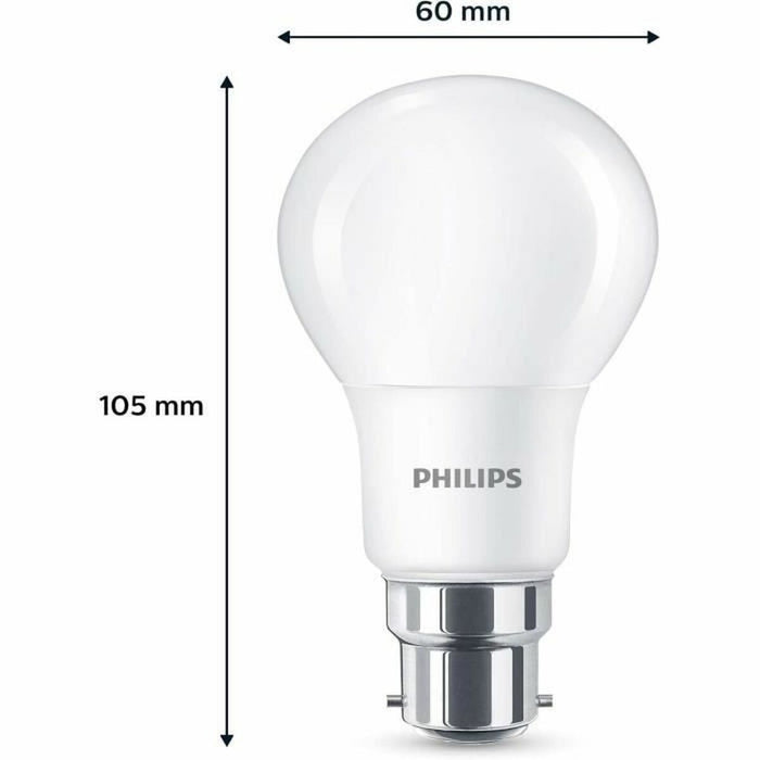 LED крушка Philips 60 W матов Топло Бяло F 8 W 60 W B22 3 броя (2700 K)