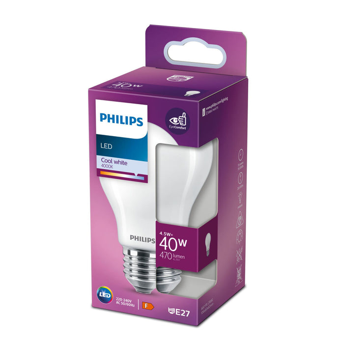 LED крушка Philips Bombilla Бял F 40 W E27 (4000 K)
