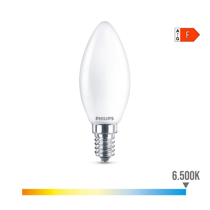 LED крушка Philips Свещ Бял F 40 W 4,3 W E14 470 lm 3,5 x 9,7 cm (6500 K)