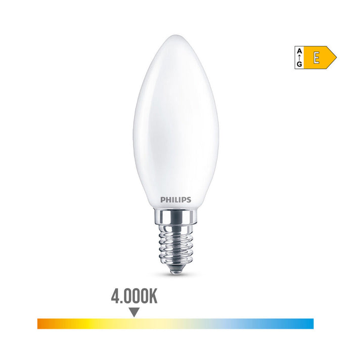 LED крушка Philips Свещ E 6,5 W 60 W E14 806 lm 3,5 x 9,7 cm (4000 K)
