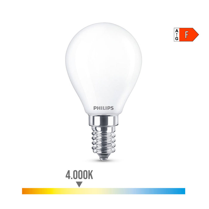 LED крушка Philips F 40 W 4,3 W E14 470 lm 4,5 x 8,2 cm (4000 K)
