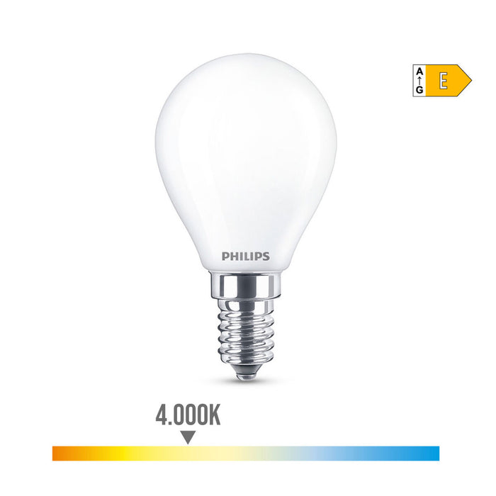 LED крушка Philips E 6.5 W 6,5 W 60 W E14 806 lm Ø 4,5 x 8 cm (4000 K)