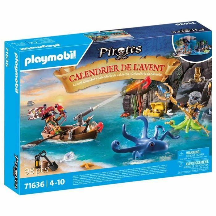 Коледен Календар Playmobil 71636 Pirate Advent Calendar Пластмаса