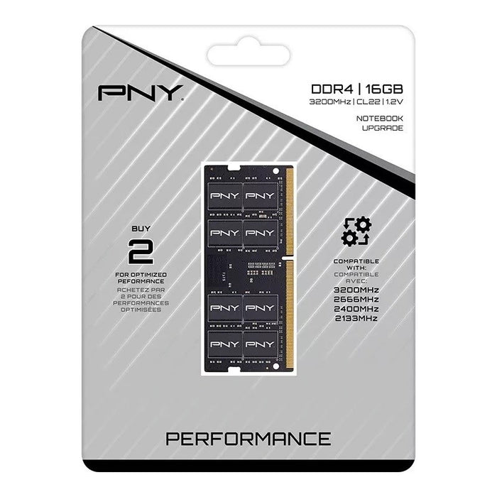 Компютърна памет PNY MN16GSD43200-SI RAM модул 16GB DDR4 SODIMM 3200MHZ