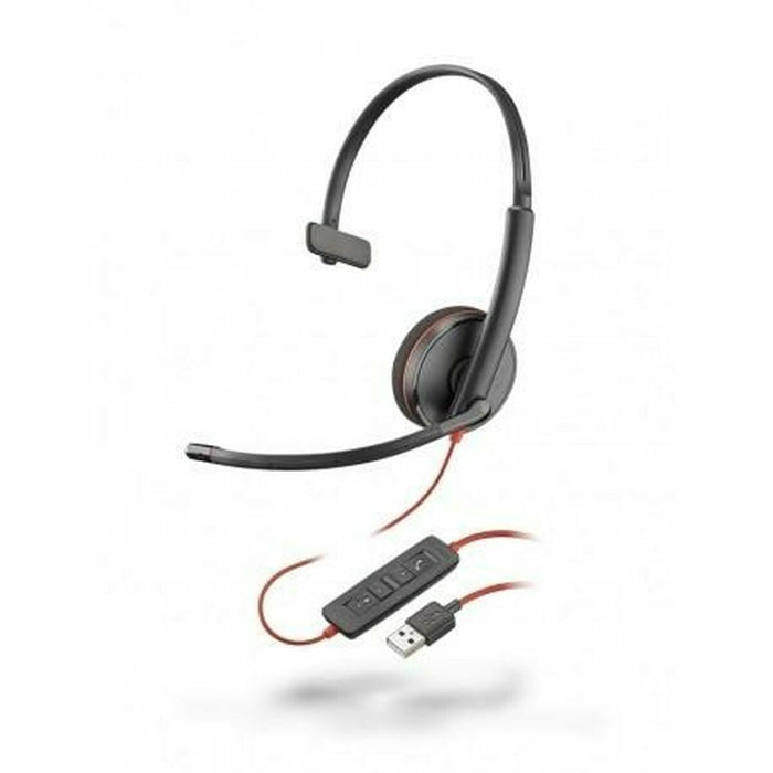 Слушалки с микрофон Poly 8X214A6 Черен