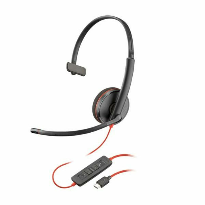 Слушалки с микрофон Poly 8X214A6 Черен