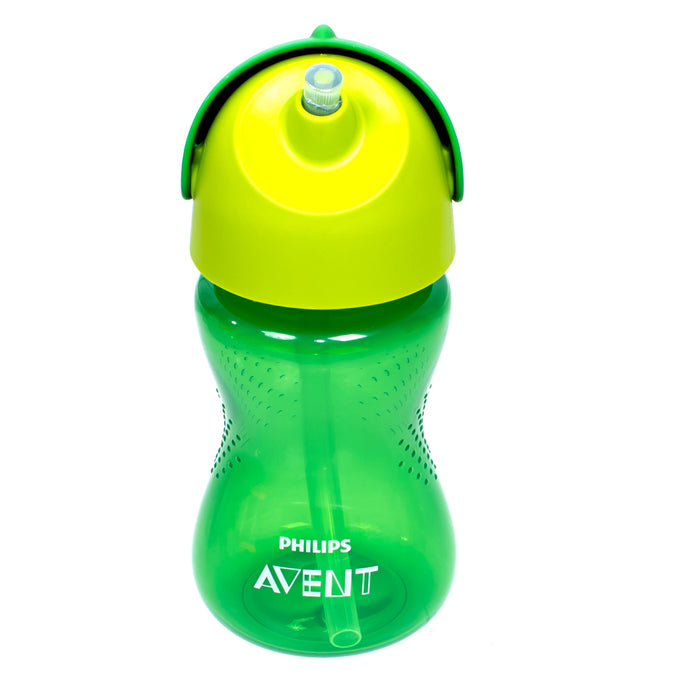 ЧАША СЪС СЛАМКА 300 ML ЗЕЛЕНА 12 М + PHILIPS AVENT