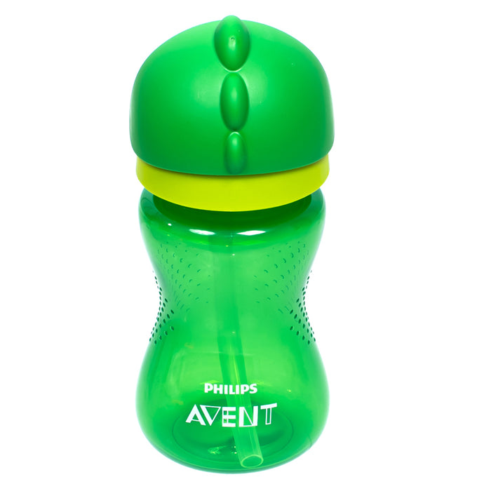 ЧАША СЪС СЛАМКА 300 ML ЗЕЛЕНА 12 М + PHILIPS AVENT