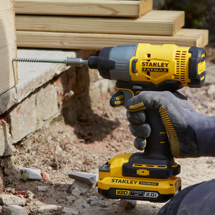 Stanley комплект V20 SFMCK465D2S (SFMCD711+SFMCF800) 2x2,0Ah