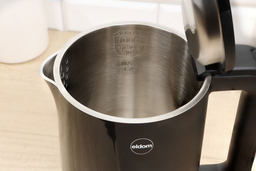 ELDOM NEEV kettle, capacity 1.7 l, power 2200 W, steel center, black