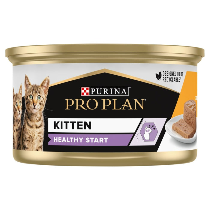PURINA Pro Plan Kitten Healthy Start Chicken - мокра храна за котки - 85 гр