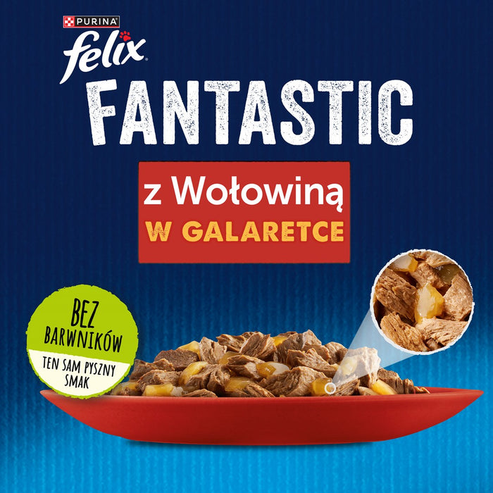 Friskies Jelly Beef - Мокра храна за котки - 100 гр