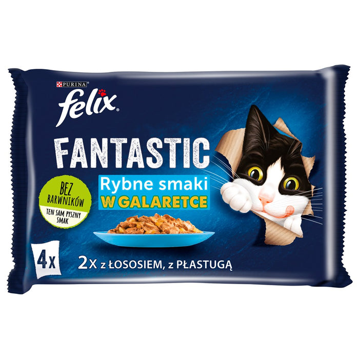 Felix Fantastic Сьомга в желе + Писия в желе 4x85гр