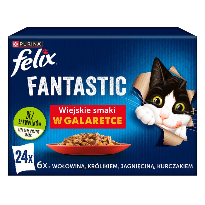 Felix Fantastic country flavors в желе - Мокра храна за котки - 24x 85g