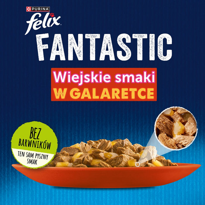 Felix Fantastic country flavors в желе - Мокра храна за котки - 24x 85g
