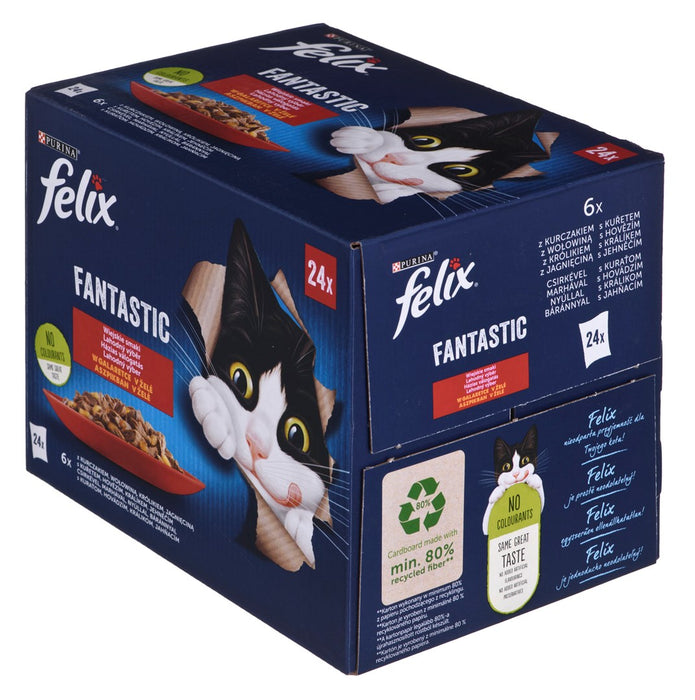 Felix Fantastic country flavors в желе - Мокра храна за котки - 24x 85g