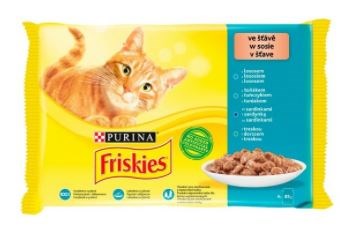 Friskies Fish Mix - мокра храна за котки - 4x 85гр