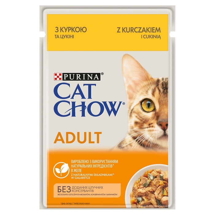 PURINA КЕТ ЧАУ Adult пиле желе от тиквички 85гр