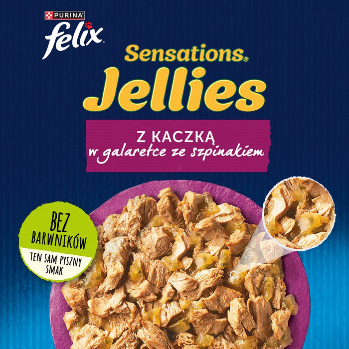 FELIX Sensations Патица и спанак - мокра храна за котки - 85гр