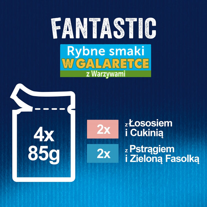 Феликс Фантастични селски вкусове в желе, сьомга, пъстърва със зеленчуци (4x 85 гр.)