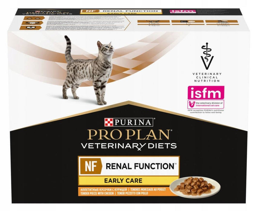 PURINA Feline Veterinary Diets NF Renal Function Chicken - мокра храна за котки - 10x85 g