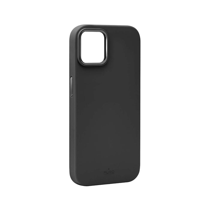 Силиконов калъф Puro Icon Mag Pro MagSafe за iPhone 15 - черен