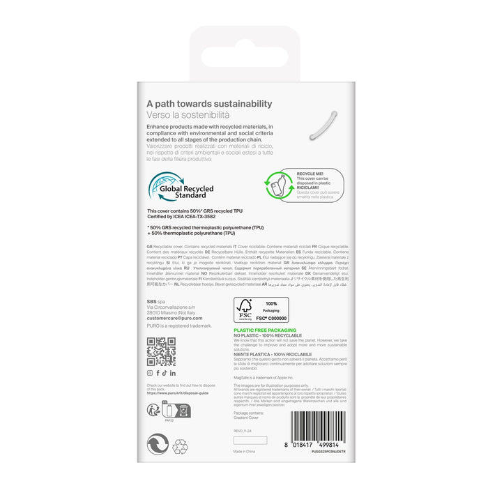 Силиконов кейс Puro 03 Nude за Samsung Galaxy S25 - прозрачен