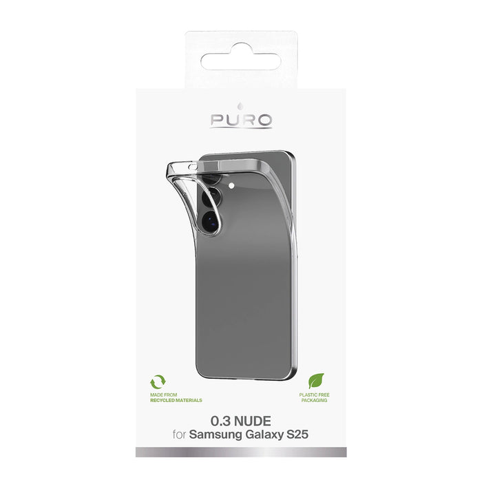 Силиконов кейс Puro 03 Nude за Samsung Galaxy S25 - прозрачен
