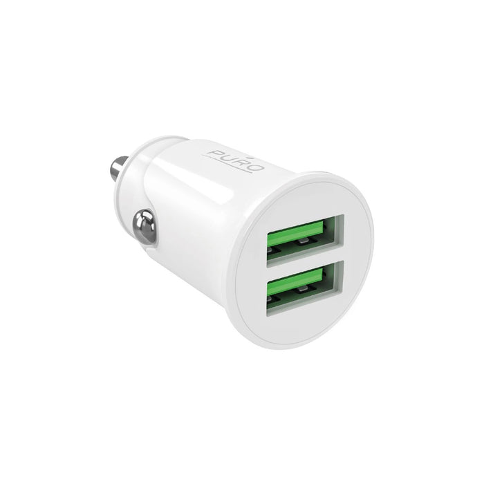 Puro Pro Lite зарядно за кола 2x USB-A 10W - бяло
